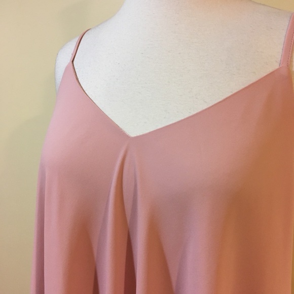 Blush Strappy Criss Cross Back Chiffon Swing Dress - Picture 5 of 7